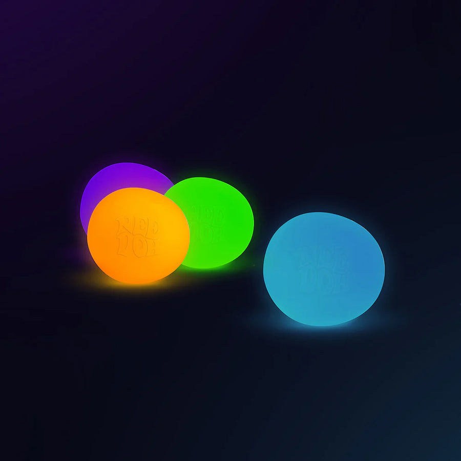 NeeDoh Glow in the Dark Fidget Stress Toy - Assorted Colours