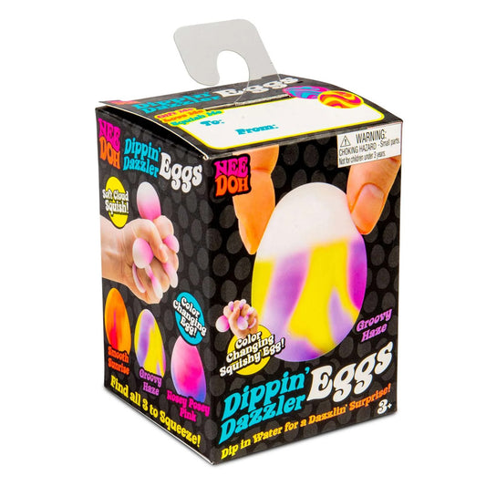 NeeDoh Dippin' Dazzler Eggs - Colour-Changing Easter Fidget Toy