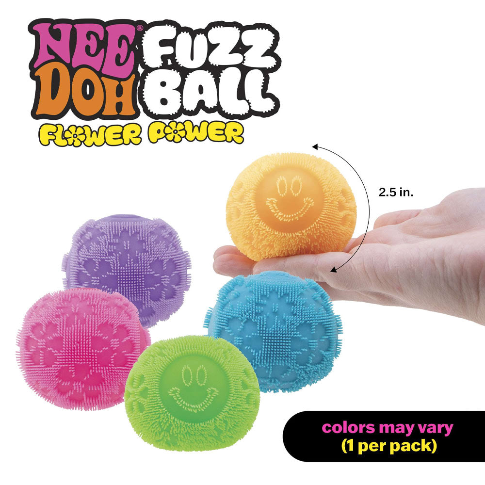 NeeDoh Fuzz Ball Flower Power Fidget Stress Toy