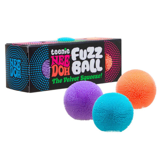NeeDoh Teenie Fuzz Ball 3-Pack Fidget Stress Toy