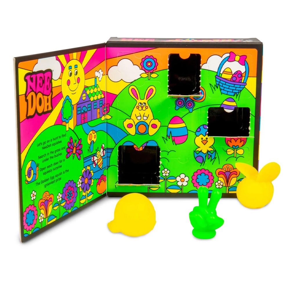 NeeDoh Golden Egg Hunt - Easter Fidget Toy Box w/Mystery Doors