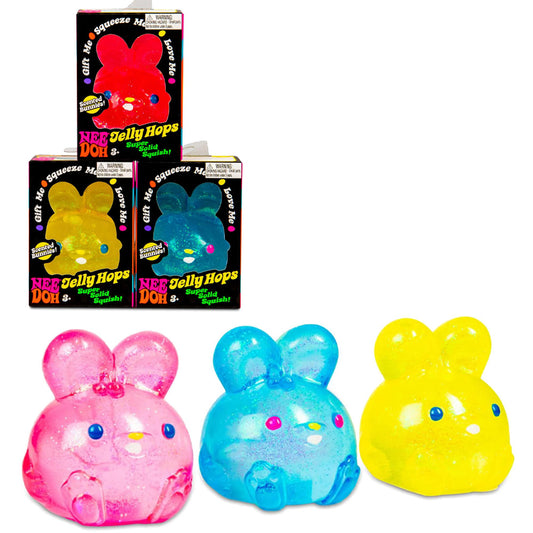 NeeDoh Jelly Hops Scented Bunny Squishy Easter Fidget Toy - Assorted
