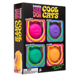 NeeDoh Teenie Cool Cats Multi-Pack (4) - Sensory Fidget Toy