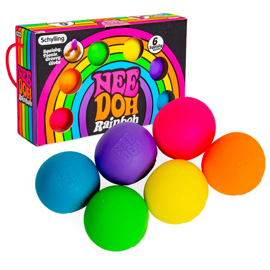 NeeDoh Rainboh Rainbow Teenie Needoh Stress Balls Fidget Sensory Toy