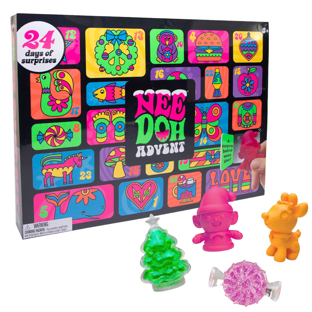 NeeDoh 2025 Advent Calendar Mini NeeDoh Christmas Fidget Toys