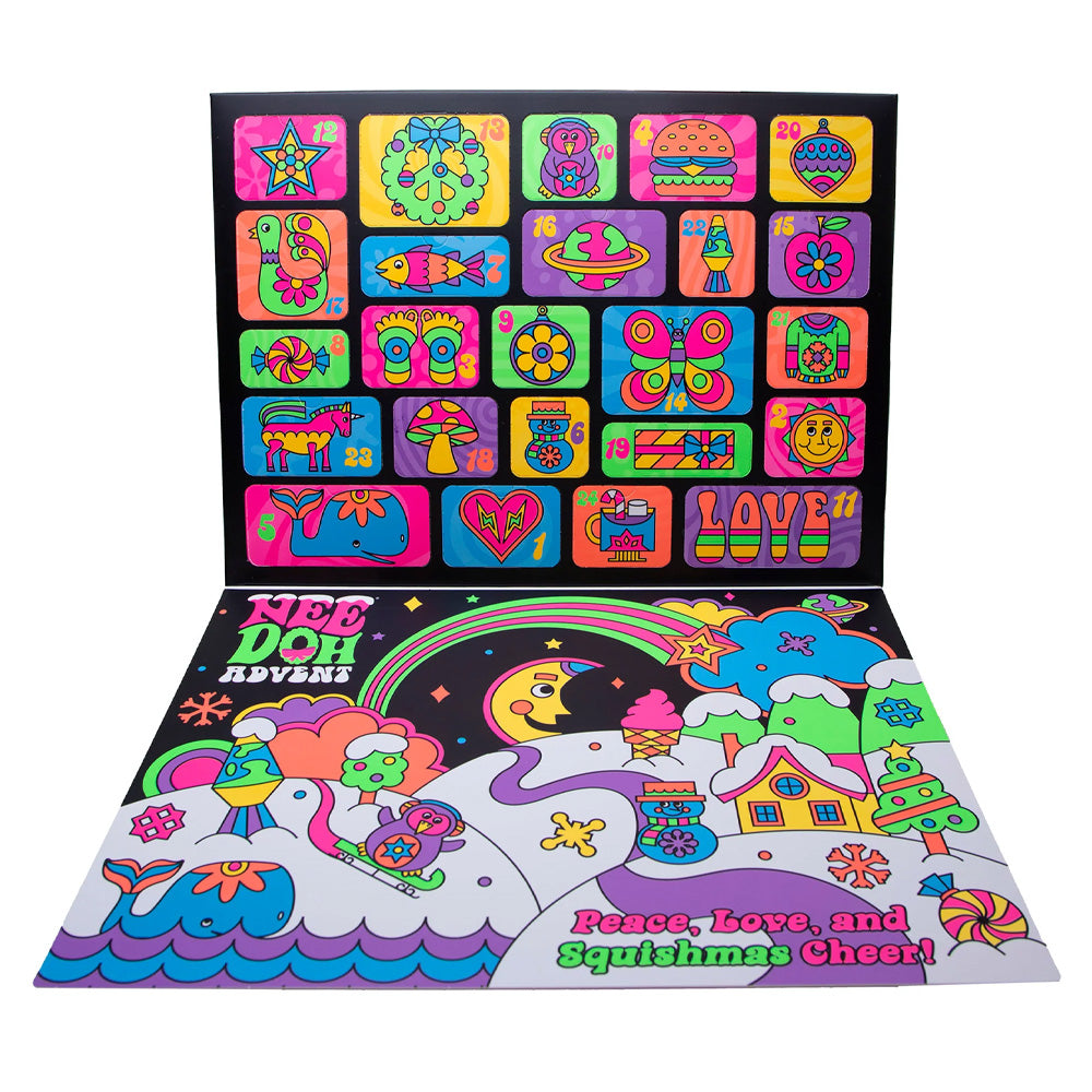 NeeDoh 2025 Advent Calendar Mini NeeDoh Christmas Fidget Toys