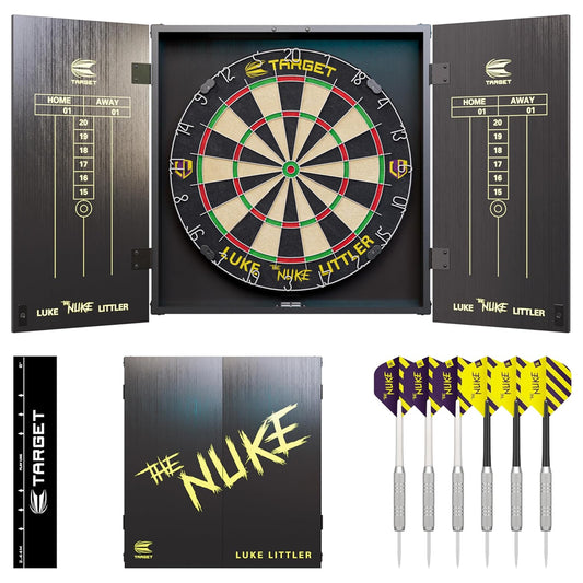 Target Luke Littler Dartboard & Cabinet Set
