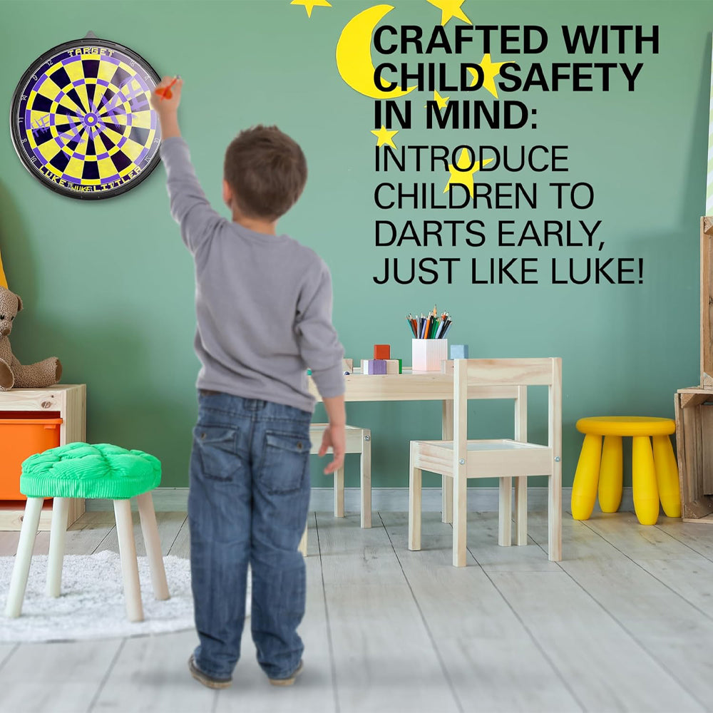 Target Luke Littler Magnetic Dartboard Set for Kids - Double Sided