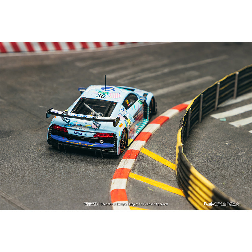 Tarmac Works Audi R8 LMS GT3 Evo II Macau FIA GT Cinnamoroll 1:43 Diecast Car