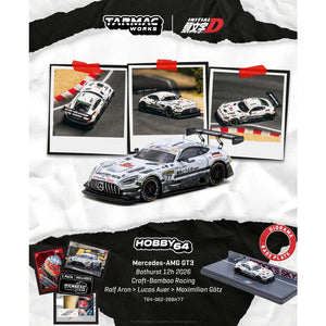 Tarmac Works Mercedes-AMG GT3 Craft-Bamboo Bathurst 12h 2026 1:64 Diecast Model