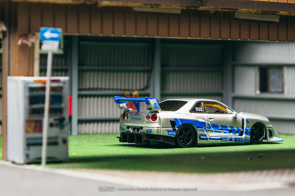 Tarmac Works LB-ER34 Super Silhouette Nissan Skyline 1:64 Diecast Model