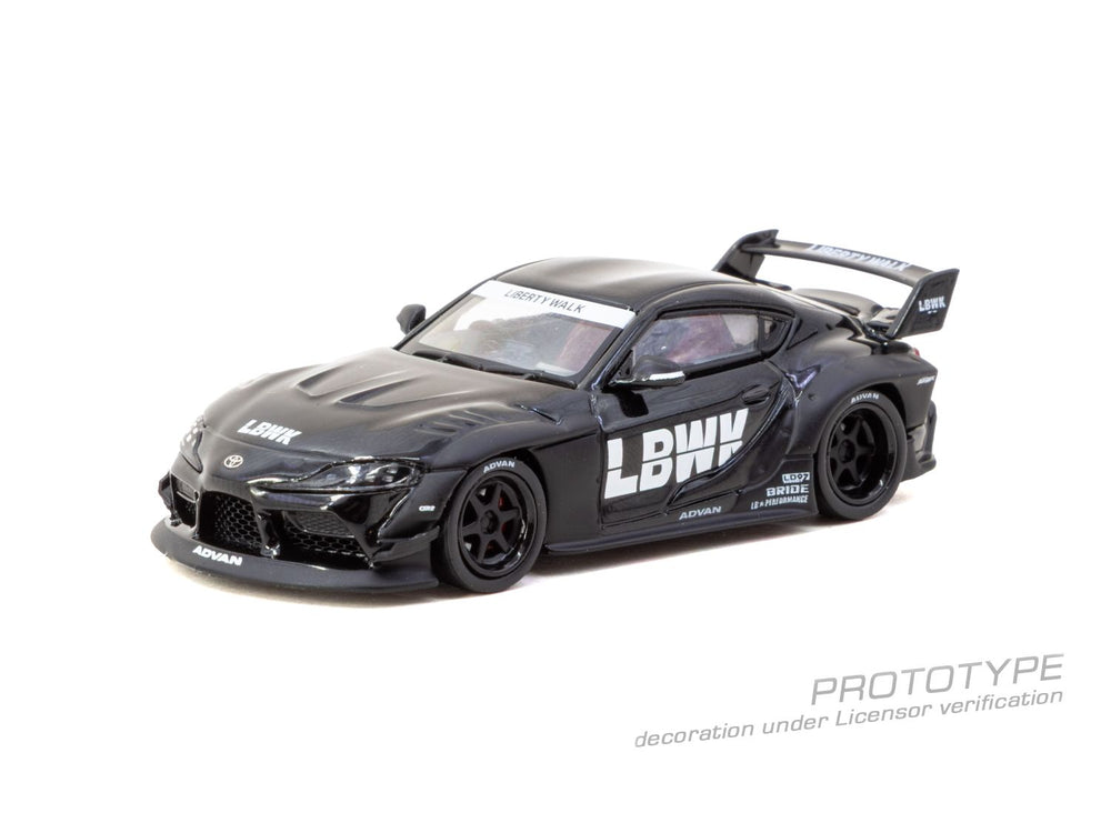 Tarmac Works LB-Works Toyota Supra (A90) Black 1:64 Diecast Model