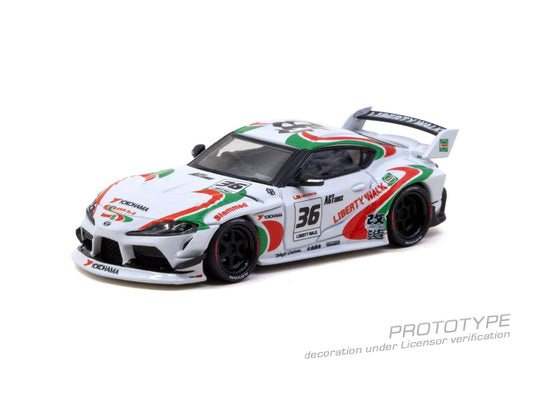 Tarmac Works LB-Works Toyota Supra (A90) White 1:64 Diecast Model