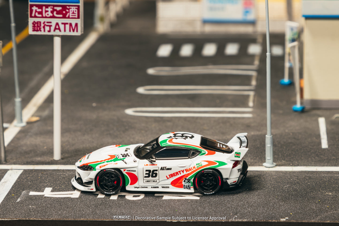 Tarmac Works LB-Works Toyota Supra (A90) White 1:64 Diecast Model