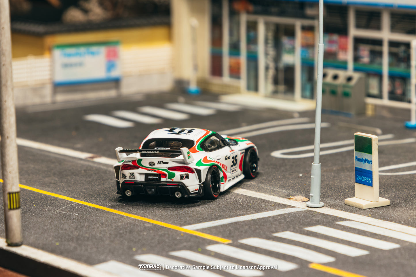 Tarmac Works LB-Works Toyota Supra (A90) White 1:64 Diecast Model