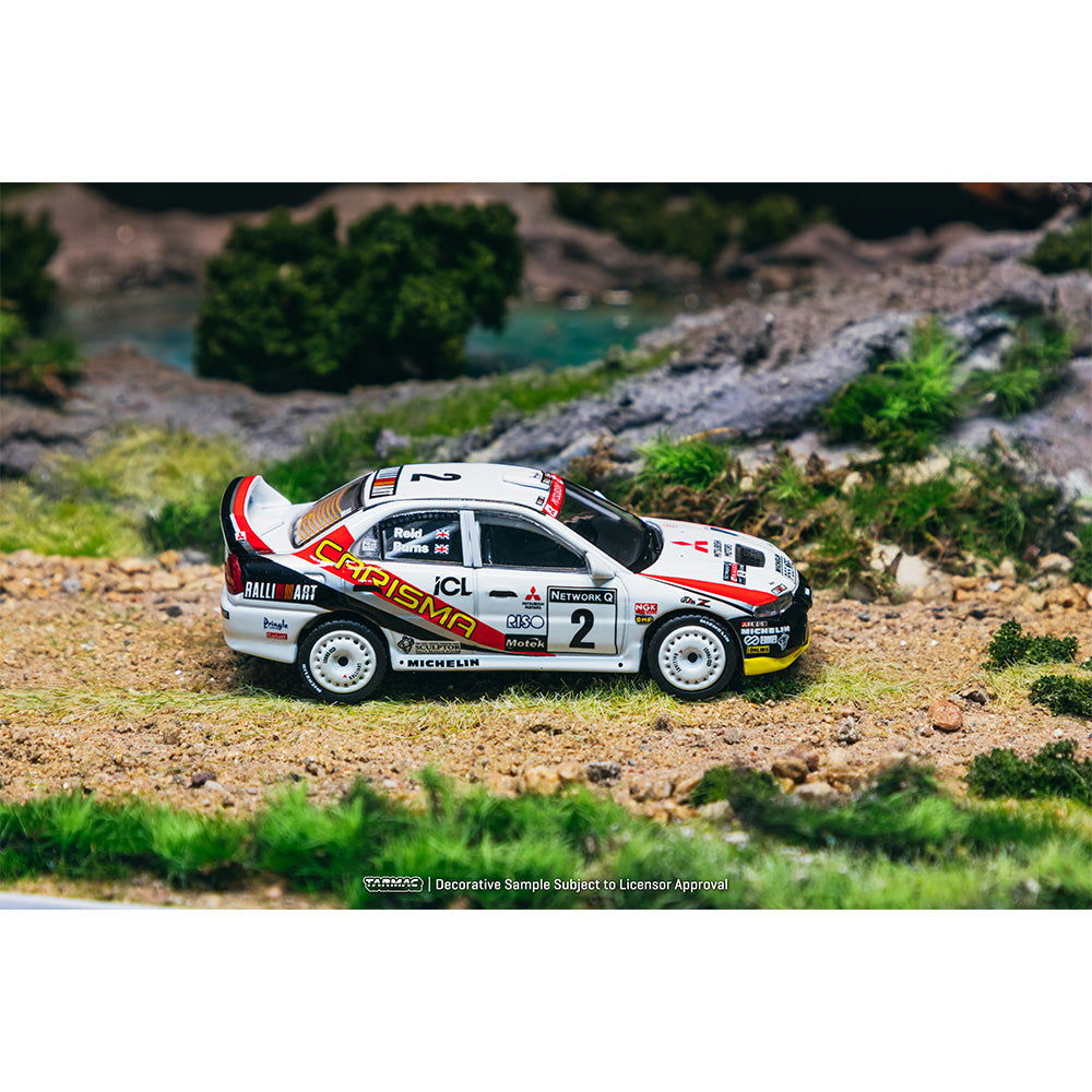 Tarmac Works Mitsubishi Carisma GT Evo IV RAC Rally 1997 1:64 Diecast Model 076