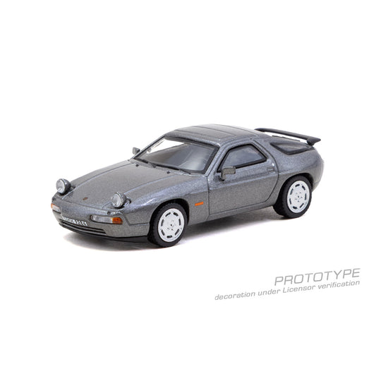Tarmac Works Porsche 928 S4 Metallic Grey 1:64 Diecast Model 085