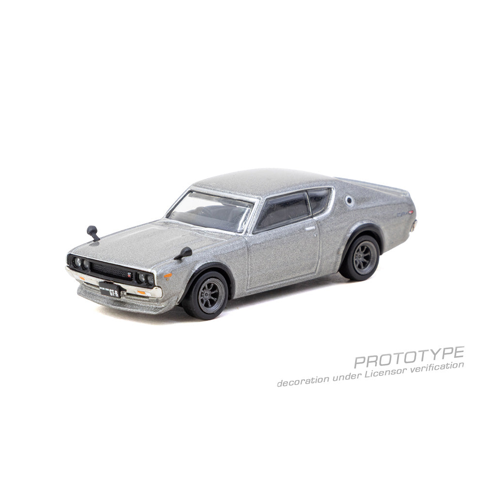 Tarmac Works Nissan Skyline 2000GT-R (KPGC110) Silver 1:64 Diecast Model 087