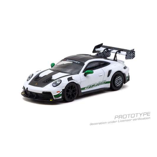 Tarmac Works x Minichamps Porsche 911 GT3RS (992.1) MR White/Green 1:64 Diecast
