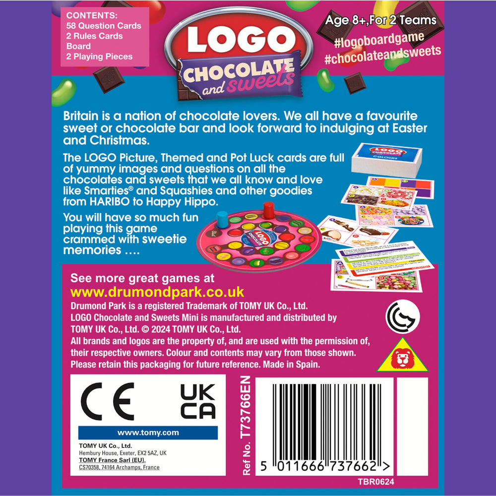 Drumond Park LOGO Chocolate & Sweets Mini Board Game Age 8+ T73766