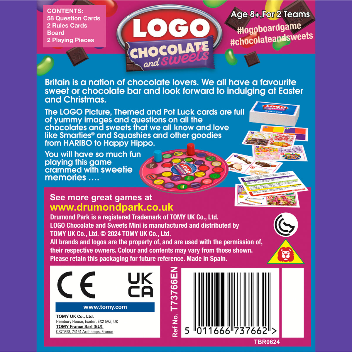 Drumond Park LOGO Chocolate & Sweets Mini Board Game Age 8+ T73766