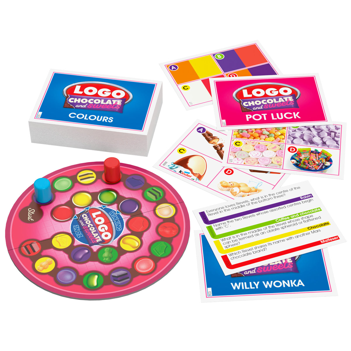 Drumond Park LOGO Chocolate & Sweets Mini Board Game Age 8+ T73766