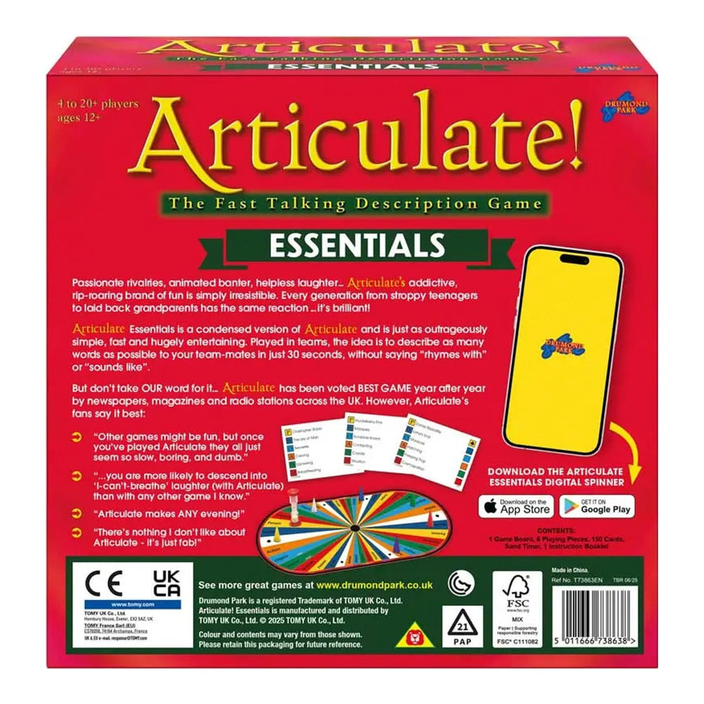 Drumond Park Articulate Essentials Edition Family Board Game Age 12+ T73863EN