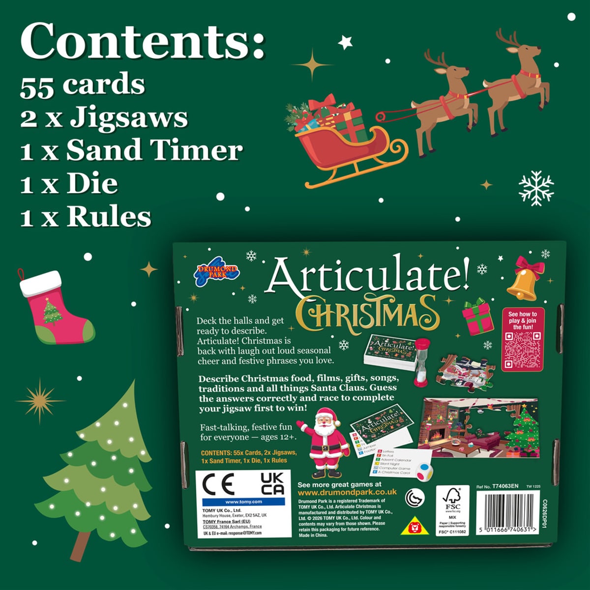 Drumond Park Articulate! Christmas Card Game T73972EN