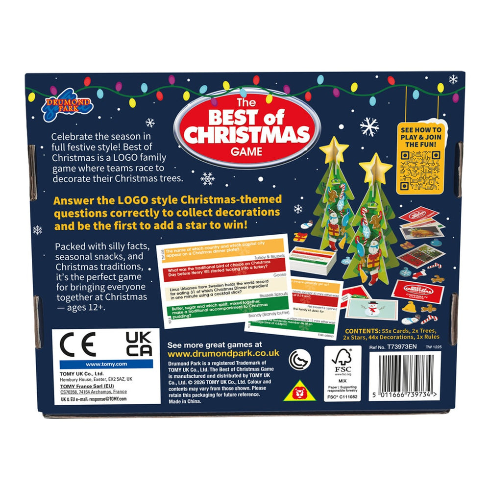 Drumond Park LOGO Christmas Mini Board Game T73973EN