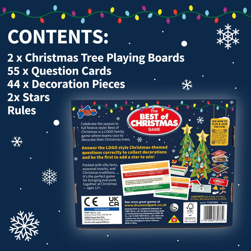 Drumond Park LOGO Christmas Mini Board Game T73973EN