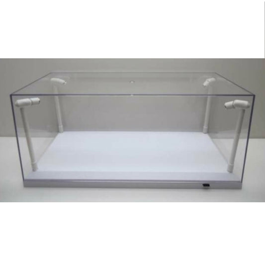 Triple 9 1:18 Car Display Case w/4 Adjustable LED Lights White Base