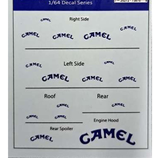 Triple 9: Camel Decals for 1:64 Cars