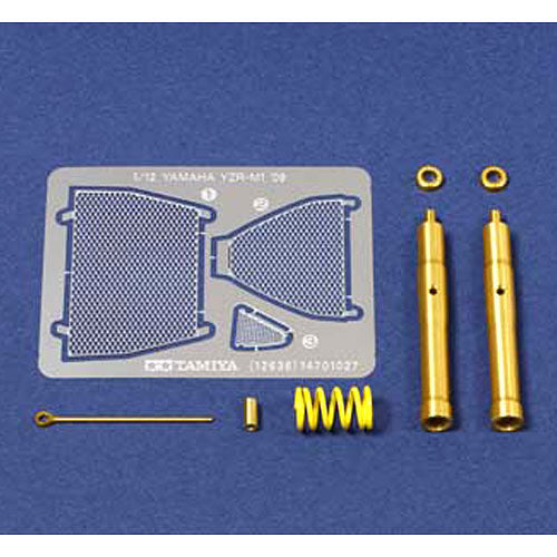TAMIYA 12636 Yamaha YZR-M1 '09 Front Fork Set 1:12 Motorbike Model Kit