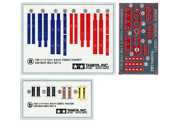 TAMIYA 12637 F1 Seat Belt Set A 1970s/80s 1:20 F1 Car Model Kit