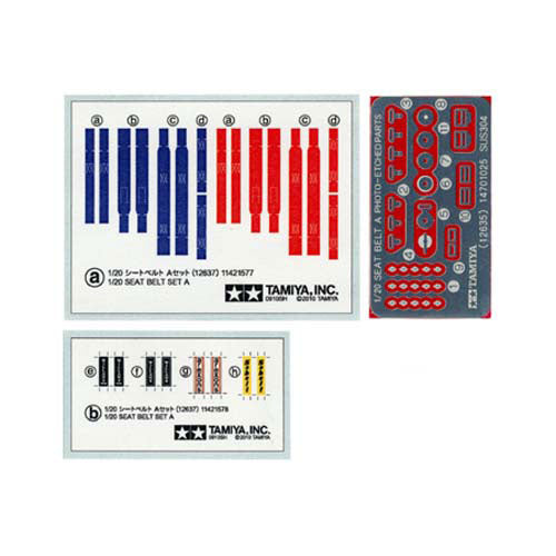TAMIYA 12637 F1 Seat Belt Set A 1970s/80s 1:20 F1 Car Model Kit
