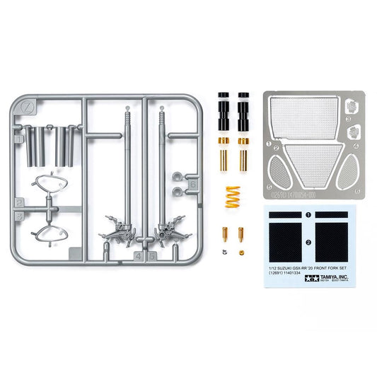 Tamiya 12691 Team Suzuki Ecstar GSX-RR20 F Front Fork Set 1:12 Model Bike Kit