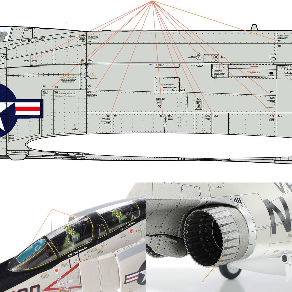 TAMIYA F-4B Phantom II Door Decal Set A 1:48 Model Kit 12692