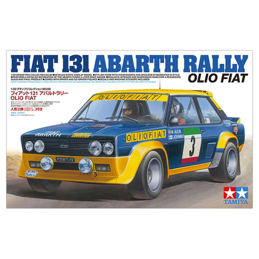 Tamiya 20069  Fiat 131 Abarth Rally Olio Fiat 1:20 Plastic Model Car Kit