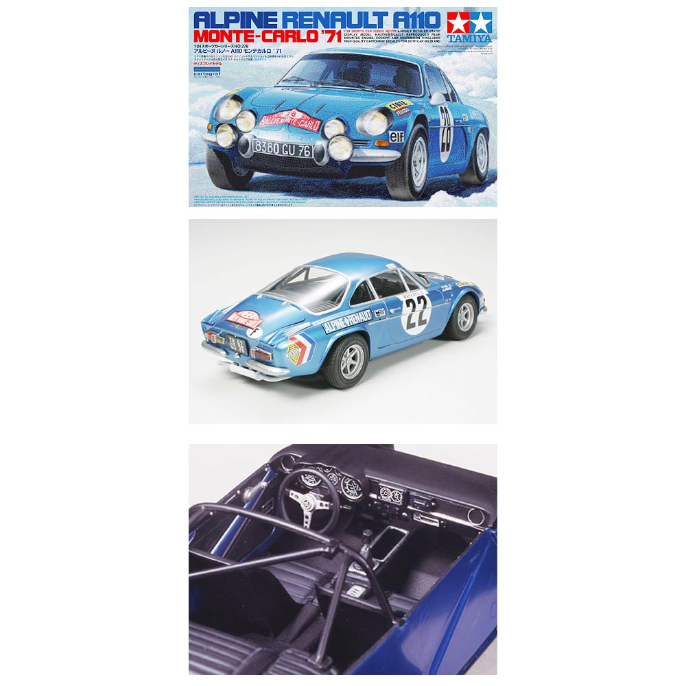 Tamiya 24278  Alpine A110 Monte Carlo 71' Ltd 1:24 Plastic Car Model Kit