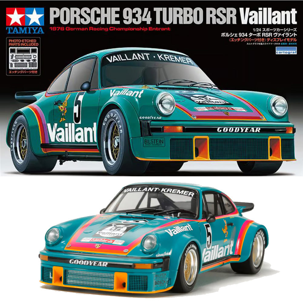 Tamiya 24334 Porsche 934 Turbo RSR Vaillant 1:24 Model Kit