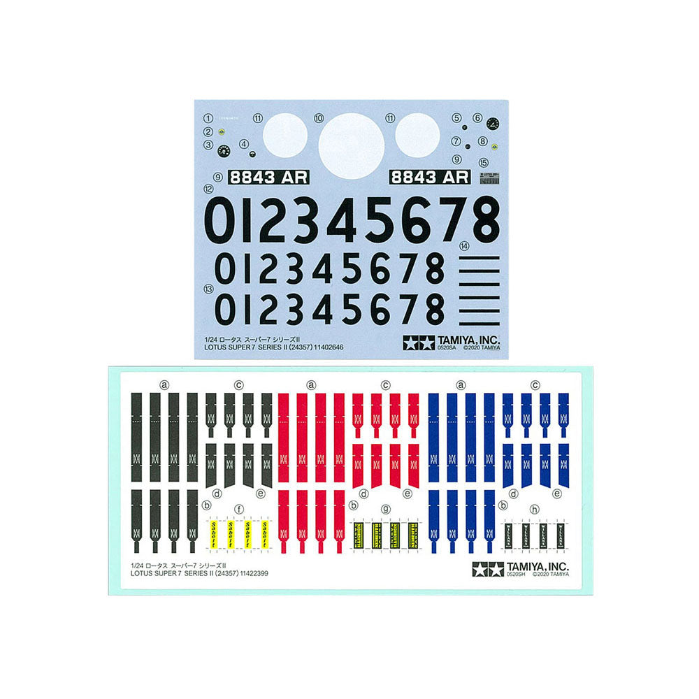 Tamiya 24357 Lotus Super 7 Series 2 1:24  Plastic Model Car Kit