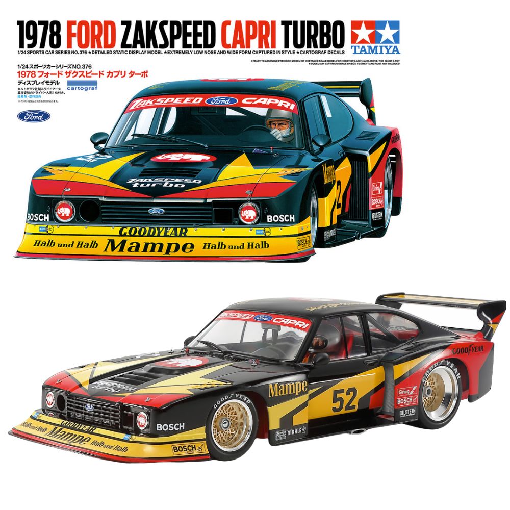 Tamiya 24376 1978 Ford Zakspeed Capri Turbo Car 1:24 Model Kit