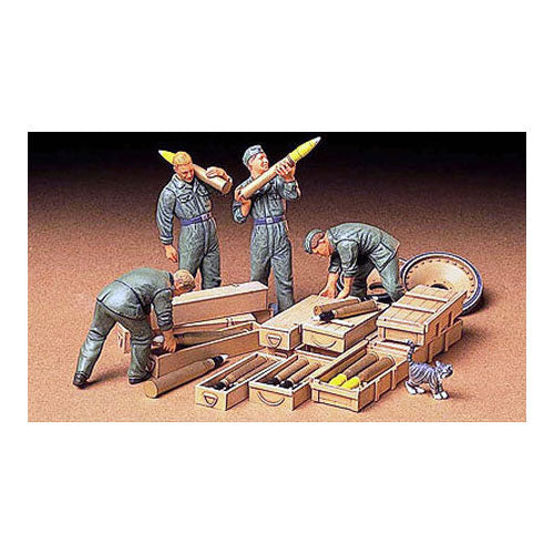 TAMIYA 35188 German Tank Ammo-Loading Crew 1:35  Military Model Kit Figures