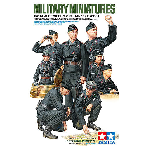 TAMIYA 35354 Wehrmacht Tank Crew Set 1:35  Figures Model Kit