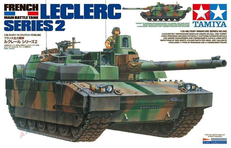 TAMIYA 35362 French Battle Tank LeClerc Series 2 1:35 Tank Model Kit