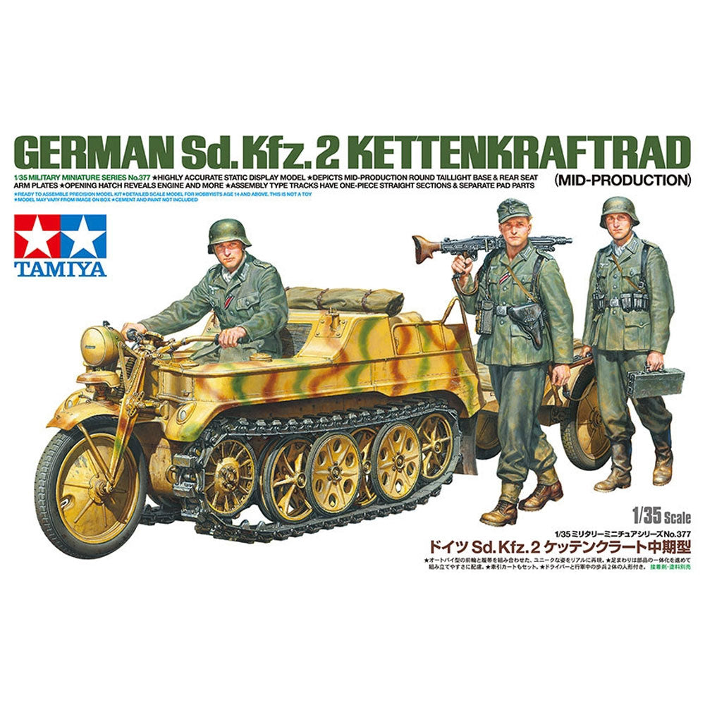 Tamiya 35377 Kettenkraftrad Mid Production 1:35  Plastic Model Kit