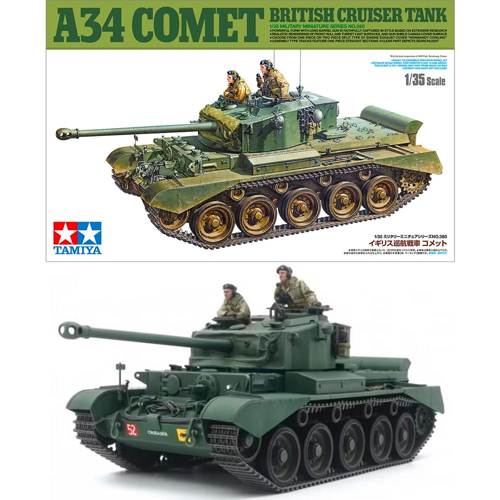 Tamiya 35380 British Cruiser Tank A34 Comet 1:35  Plastic Model Kit