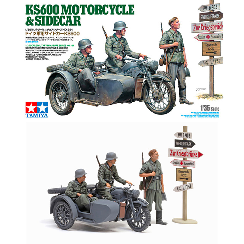 Tamiya 35384 KS600 & Sidecar 1:35 Model Kit