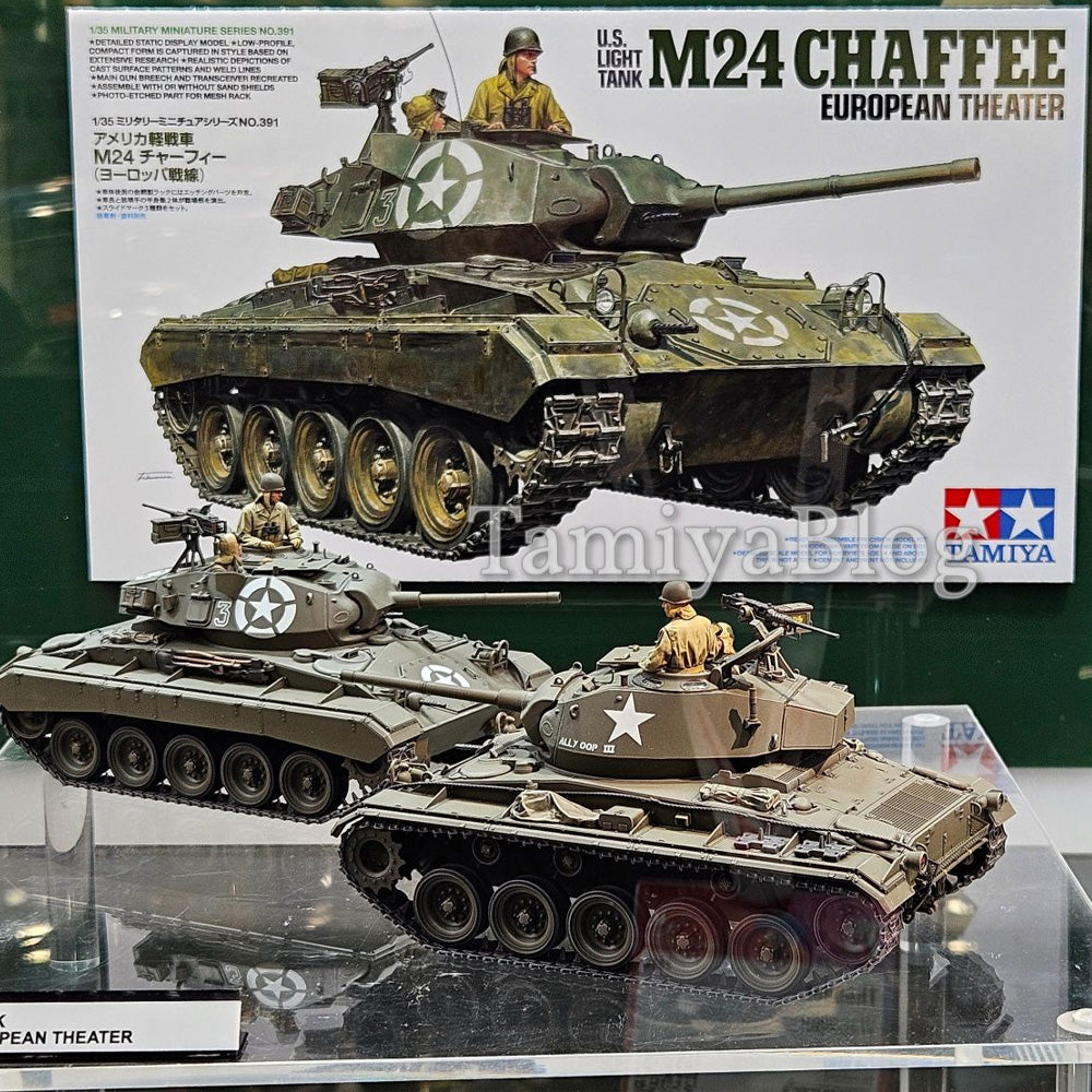Tamiya 35391 M24 Chaffee European Theatre US Light Tank 1:35 Model Kit
