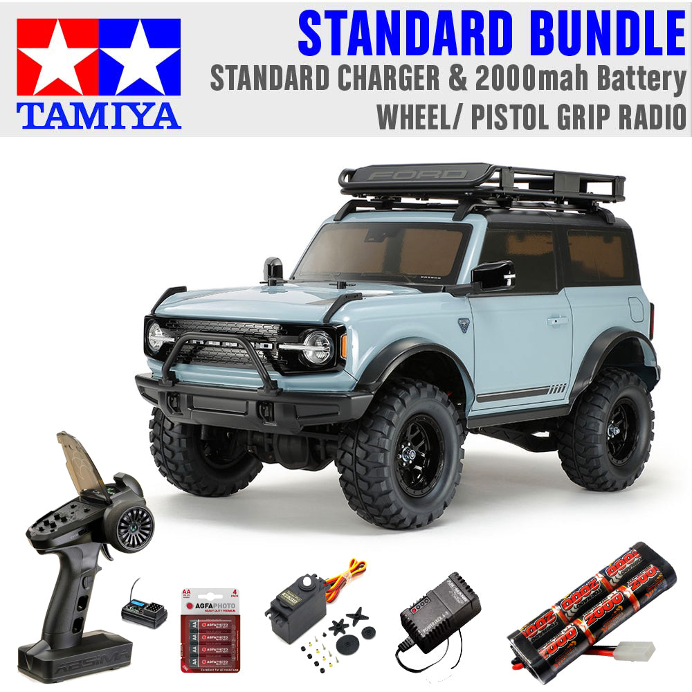 Tamiya CC-02 Ford Bronco 2021 Pre Painted RC 47483 Standard Wheel Bundle
